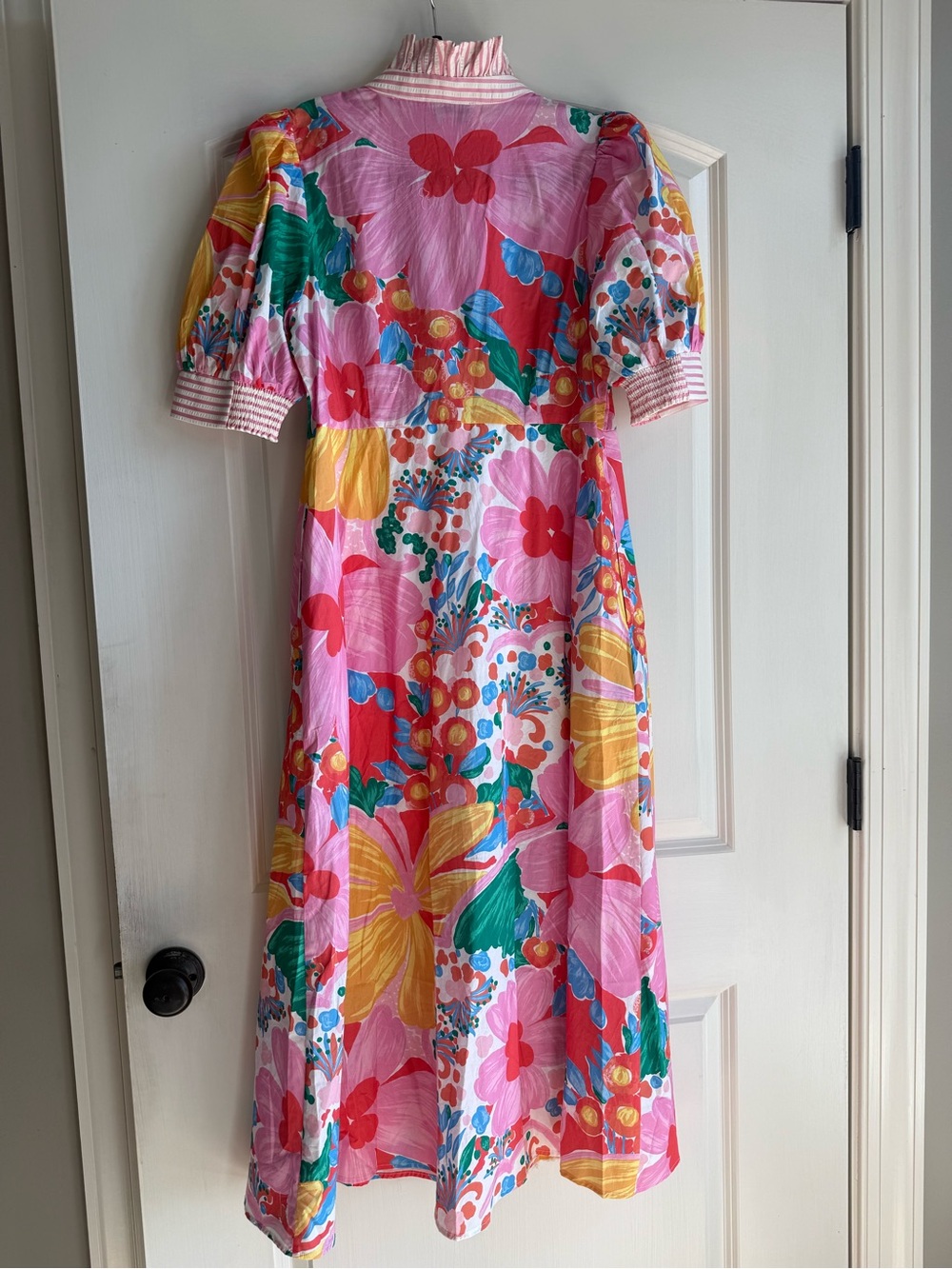 Entro Women’s Pink Floral Button-Front Dress - Picture 5 of 6